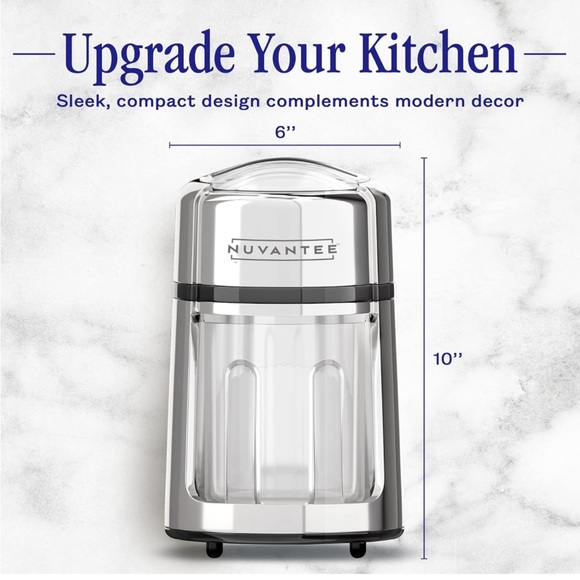 Nuvantee Manual Ice🧊Shaver - Stainless Steel Snow Cone Maker Non-Slip BPA Free - Picture 10 of 12